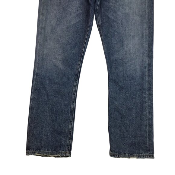 AGOLDE Riley High-Rise Straight-Leg Jeans Womens 25  Denim Factory Distressed Co - Picture 6 of 13